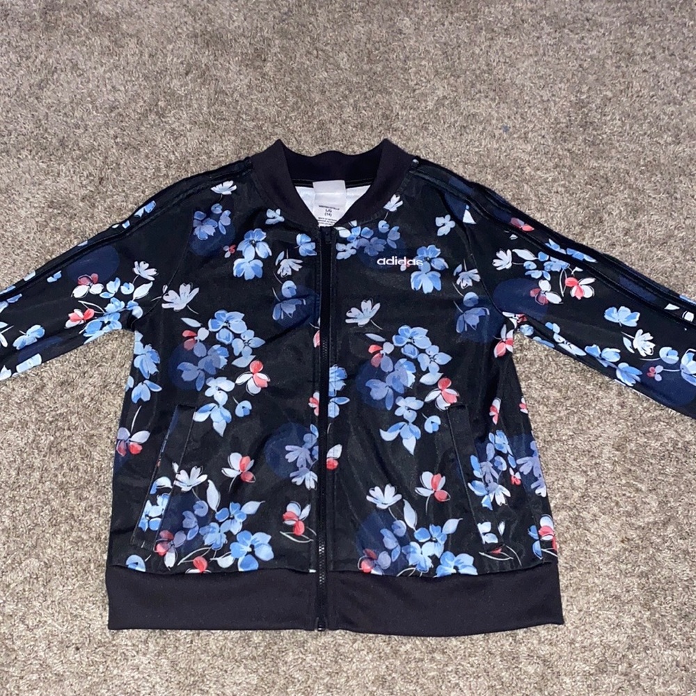 Adidas floral print jacket.       Brand: adidas         Size: 14